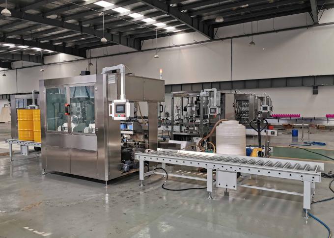 Línea de llenado de aceite lubricante 200L