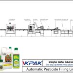 Automatic Pesticide Filling Line Línea automática de llenado de pesticidas