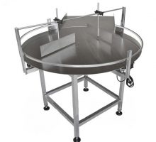 Mesa de trabajo rotativa dinámica para descifrar botellas completamente automática