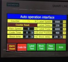 Siemens PLC y pantalla táctil